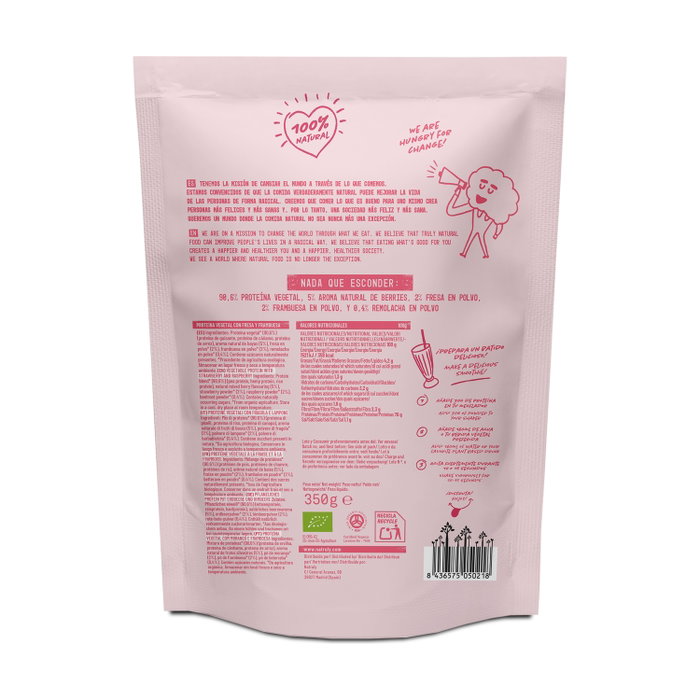 Natruly Proteína Vegana Bio Fresa/Frambuesa 350g