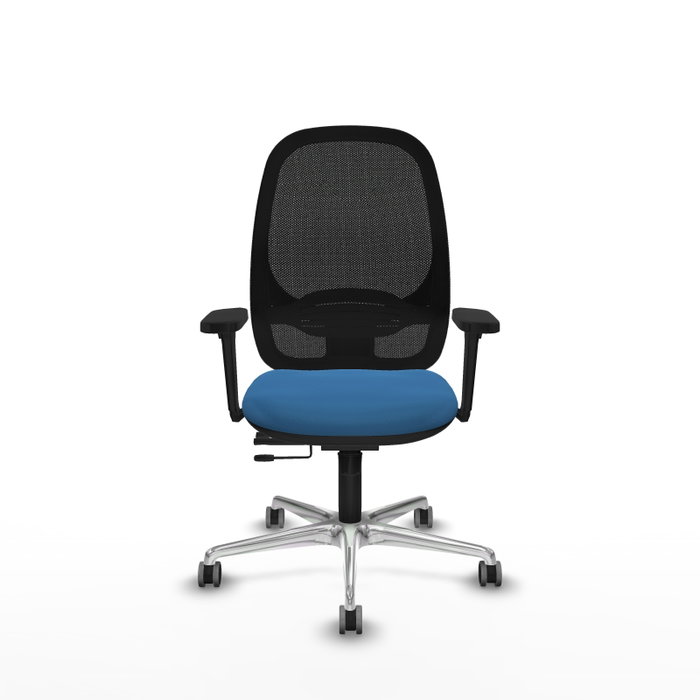 PIQUERAS Y CRESPO Silla de oficina Cilanco con mecanismo Sincro/Traslack Azul claro