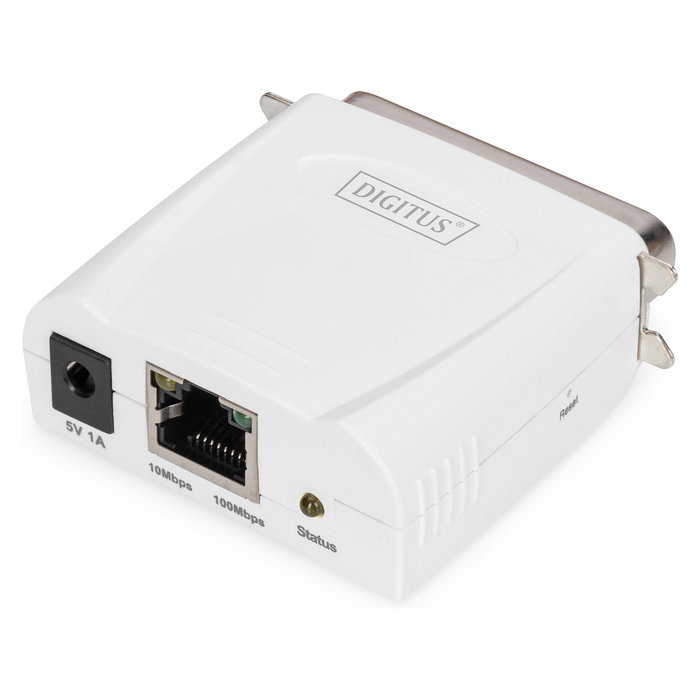 Digitus Servidor de Impresora Fast Ethernet Paralelo Blanco 10/100 Mbps Puerto Paralelo RJ45 Digitus Servidor de Impresora Fast Ethernet Paralelo Blanco 10/100 Mbps Puerto Paralelo RJ45