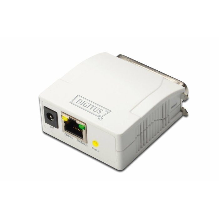 Digitus DN-13001-1 Servidor de impresora Fast Ethernet paralelo Blanco