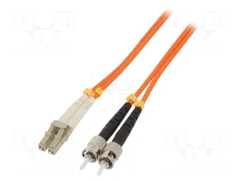 QOLTEC Cable de conexión de fibra óptica OM2 LC/UPC-ST/UPC 3m