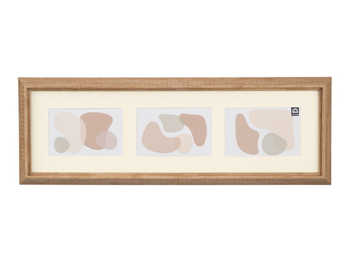 Giftdecor Marco Canto 3 Fotos Horizontal Surtidos 20 x 58 x 3 cm Blanco Crema Marron Rosa (Set de 12)