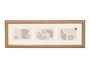 Giftdecor Marco Canto 3 Fotos Horizontal Surtidos 20 x 58 x 3 cm Blanco Crema Marron Rosa (Set de 12)