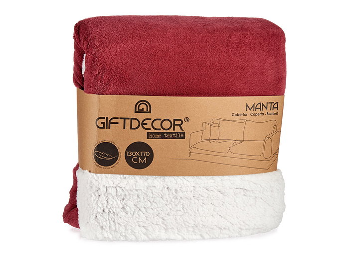 Giftdecor Manta Coral y Sherpa 130x170 cm Rosa Fuerte (Set de 6) Giftdecor Manta Coral y Sherpa 130x170 cm Rosa Fuerte (Set de 6)
