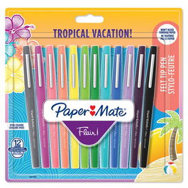 Rotulador Fibra Paper Mate Tropical Vacation Surtido Blister De 12