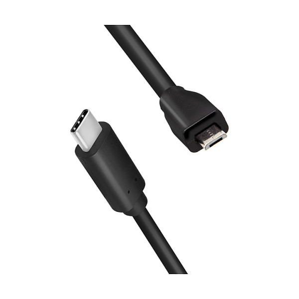 LogiLink Cable USB 2.0 de USB C a Micro-USB B de 1m, negro LogiLink Cable USB 2.0 de USB C a Micro-USB B de 1m, negro