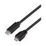 LogiLink Cable USB 2.0 de USB C a Micro-USB B de 1m, negro