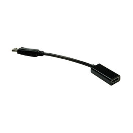 VALUE Adaptador HDMI a DisplayPort 0,15 m Negro