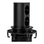 BACHMANN Módulo Enchufes Elevator 2XSchuko Negro Aluminio Anodizado Negro Mate Pure Black