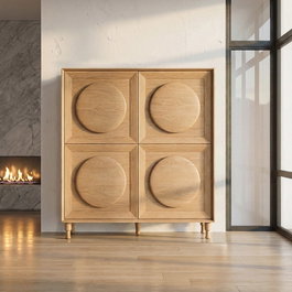 Ixia Armario Cabinet Natural 135 x 40 x 150 cm