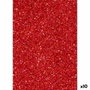 Fama Goma Eva Glitter Rojo 50x70cm 2mm Pack de 10