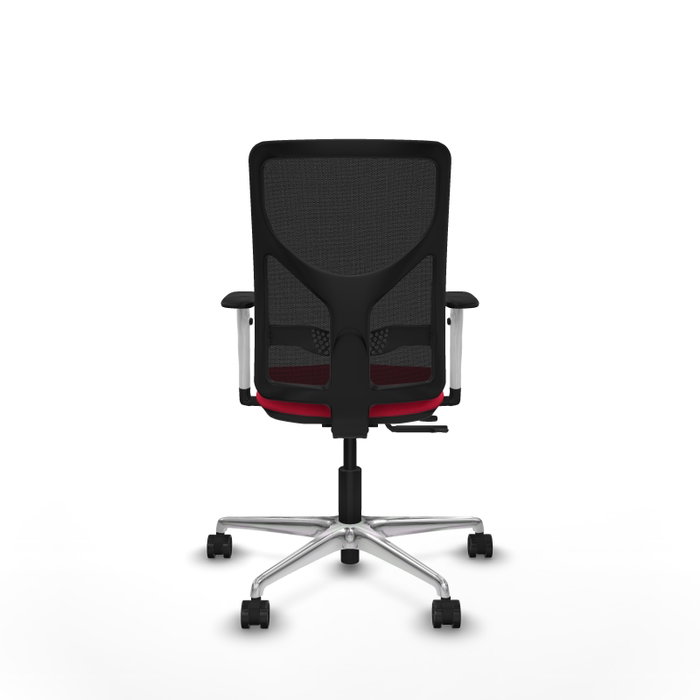PIQUERAS Y CRESPO Silla de oficina Motilla con mecanismo Sincro/Traslack Rojo y Negro