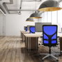 PIQUERAS Y CRESPO Silla de oficina Motilla con mecanismo Sincro/Traslack Rojo y Negro