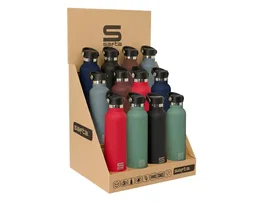 Safta Botella Térmica con Exterior de Goma, 600 ml