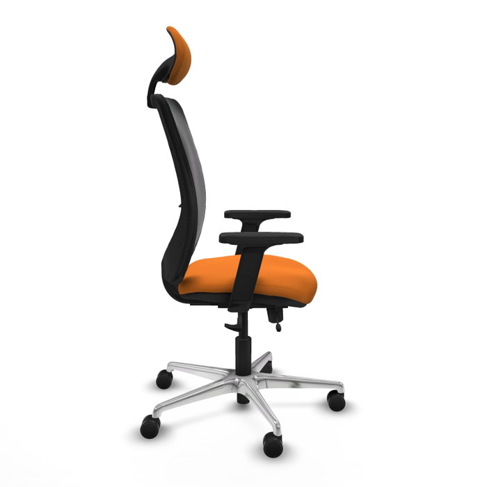 PIQUERAS Y CRESPO Silla de oficina Zulema con mecanismo Sincro/Traslack, Naranja y Negro PIQUERAS Y CRESPO Silla de oficina Zulema con mecanismo Sincro/Traslack, Naranja y Negro