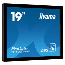 iiyama ProLite TF1934MC-B7X - Monitor táctil profesional de 19" (48.3 cm) SXGA 1280x1024 5:4 IPS, multi-touch, HDMI, DisplayPort, USB, montaje VESA 100x100, Negro