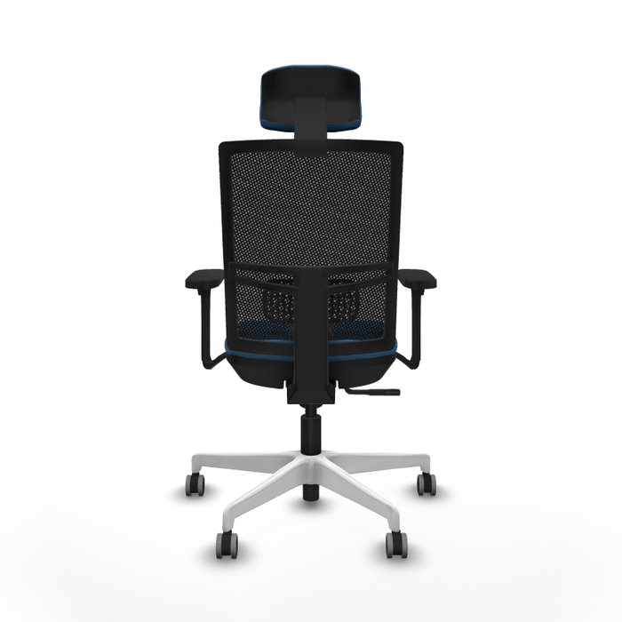 PIQUERAS Y CRESPO Silla de oficina Yunquera con mecanismo Sincro, Azul claro y Negro PIQUERAS Y CRESPO Silla de oficina Yunquera con mecanismo Sincro, Azul claro y Negro