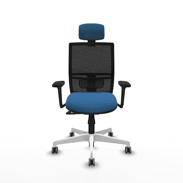 PIQUERAS Y CRESPO Silla de oficina Yunquera con mecanismo Sincro, Azul claro y Negro PIQUERAS Y CRESPO Silla de oficina Yunquera con mecanismo Sincro, Azul claro y Negro