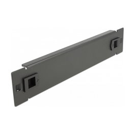 DeLOCK Cubierta ciega para gabinete de red de 10″ 1U Negro