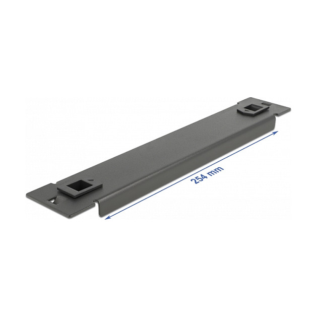 DeLOCK Cubierta ciega para gabinete de red de 10″ 1U Negro