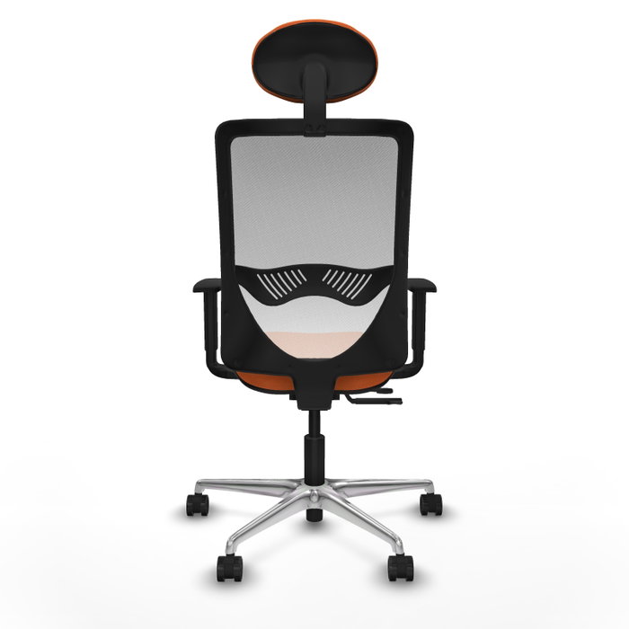 PIQUERAS Y CRESPO Silla de oficina Zulema Naranja y Blanco PIQUERAS Y CRESPO Silla de oficina Zulema Naranja y Blanco