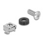 DeLOCK Set de montaje para rack de 10 y 19 pulgadas, 100 piezas, M6