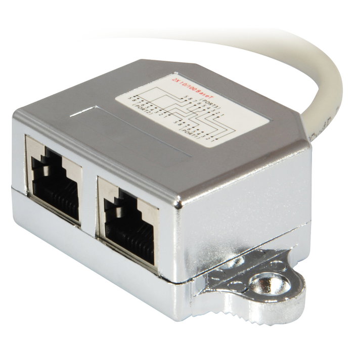 EQUIP Splitter Ethernet 2 Puertos RJ45 Cat5e 0.15m FTP Cable LAN Macho a Macho Conector Chapado en Oro 127608 EQUIP Splitter Ethernet 2 Puertos RJ45 Cat5e 0.15m FTP Cable LAN Macho a Macho Conector Chapado en Oro 127608