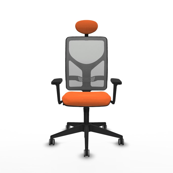 PIQUERAS Y CRESPO Silla de oficina Motilla Sincro Naranja y Gris PIQUERAS Y CRESPO Silla de oficina Motilla Sincro Naranja y Gris