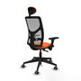 PIQUERAS Y CRESPO Silla de oficina Motilla Sincro Naranja y Gris