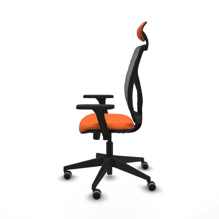 PIQUERAS Y CRESPO Silla de oficina Motilla Sincro Naranja y Gris PIQUERAS Y CRESPO Silla de oficina Motilla Sincro Naranja y Gris