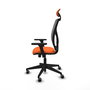 PIQUERAS Y CRESPO Silla de oficina Motilla Sincro Naranja y Gris
