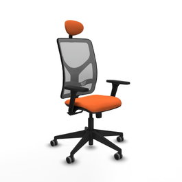 PIQUERAS Y CRESPO Silla de oficina Motilla Sincro Naranja y Gris