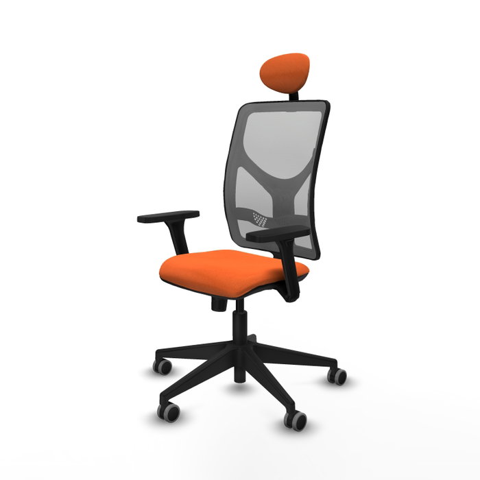 PIQUERAS Y CRESPO Silla de oficina Motilla Sincro Naranja y Gris PIQUERAS Y CRESPO Silla de oficina Motilla Sincro Naranja y Gris