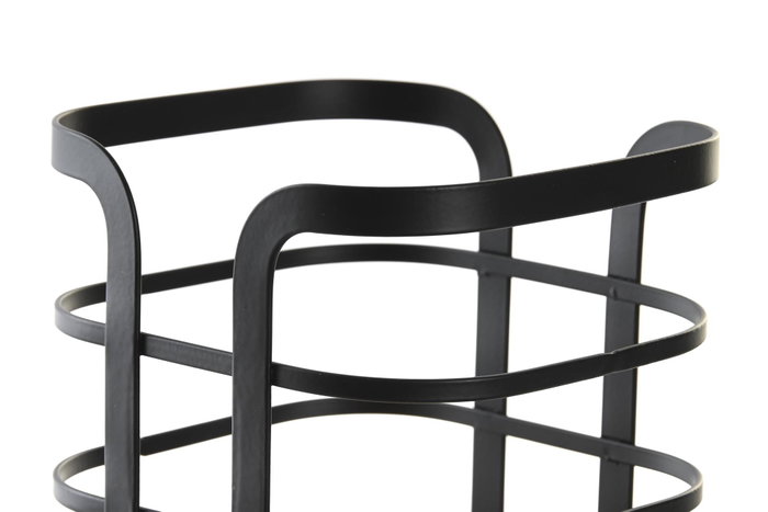 DKD Home Decor Cubertero Acero y Bambú Iron Black Negro y Natural DKD Home Decor Cubertero Acero y Bambú Iron Black Negro y Natural