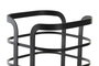 DKD Home Decor Cubertero Acero y Bambú Iron Black Negro y Natural