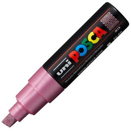 POSCA Marcador PC-8K No Permanente Punta Biselada 8.0 mm Rosa Metálico