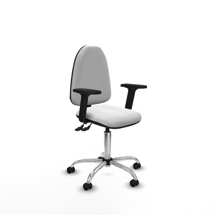 PIQUERAS Y CRESPO Silla de oficina Aýna Blanca con Brazos 2D PIQUERAS Y CRESPO Silla de oficina Aýna Blanca con Brazos 2D