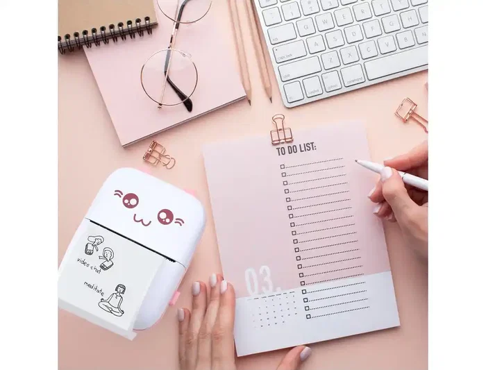 Wondee Mini Impresora Térmica Funny Pink Bluetooth para Móvil iOS Android