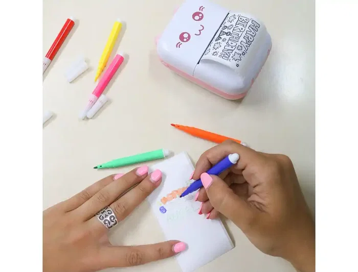 Wondee Mini Impresora Térmica Funny Pink Bluetooth para Móvil iOS Android