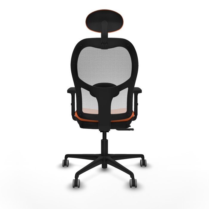 PIQUERAS Y CRESPO Silla de oficina Jorquera con mecanismo Sincro/Traslack, Naranja y Blanco PIQUERAS Y CRESPO Silla de oficina Jorquera con mecanismo Sincro/Traslack, Naranja y Blanco