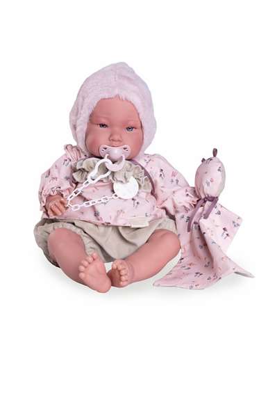 Antonio Juan Muñeca Mi Primer Reborn Alejandra con Dou Dou 52 cm