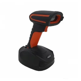 Approx APPLS17I2D Lector de Códigos de Barras Industrial Portátil 1D/2D IP67 - Inalámbrico RF 2.4GHz/Bluetooth, Resiste Caídas hasta 7m, Gris y Naranja