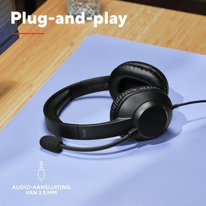 Trust Ayda Max Auriculares con Micrófono Jack 3,5mm Negro Trust Ayda Max Auriculares con Micrófono Jack 3,5mm Negro