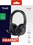 Trust Ayda Max Auriculares con Micrófono Jack 3,5 mm Negro
