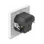 DeLOCK Enchufe de pared con 2 puertos USB y toma CEE 7/3 Blanco