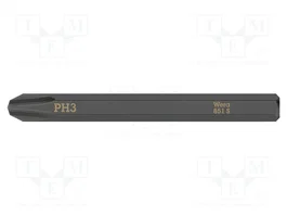 WERA Punta de destornillador Phillips PH3 de 1/4 pulgada para percusión
