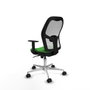 PIQUERAS Y CRESPO Silla de oficina Jorquera Verde y Blanco