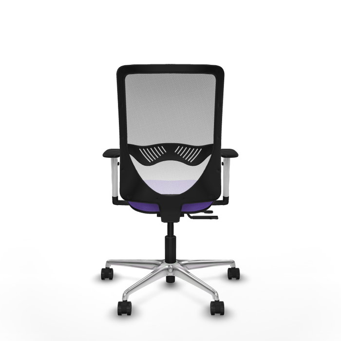 PIQUERAS Y CRESPO Silla de oficina Zulema Lila y Blanco con mecanismo Sincro/Traslack PIQUERAS Y CRESPO Silla de oficina Zulema Lila y Blanco con mecanismo Sincro/Traslack