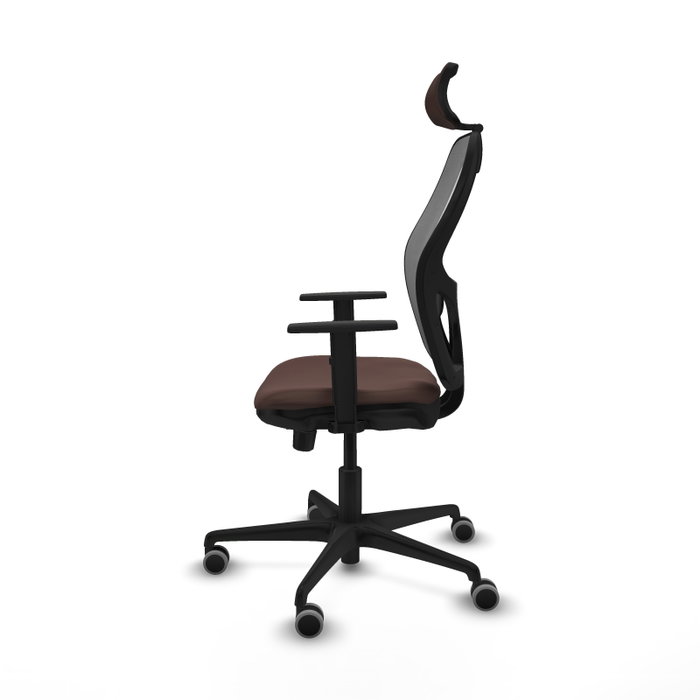PIQUERAS Y CRESPO Silla de oficina Jorquera con mecanismo Sincro/Traslack, Marrón oscuro y Gris PIQUERAS Y CRESPO Silla de oficina Jorquera con mecanismo Sincro/Traslack, Marrón oscuro y Gris