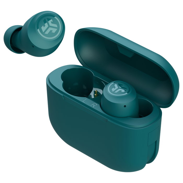 JLab Go Air Pop TWS Auriculares In-Ear True Wireless, 32h, MEMS Micrófono, IPX4, Verde azulado